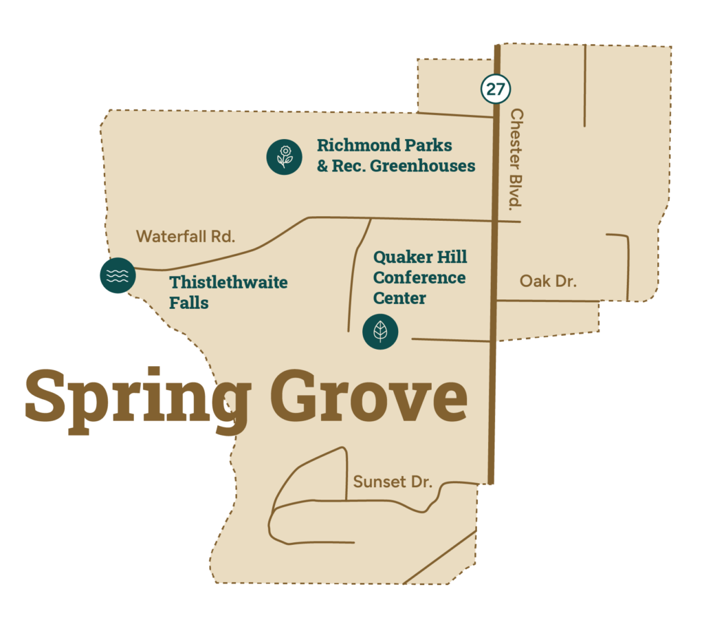 Map of Spring Grove Indiana